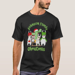 T-shirt Famille Llama Hommes Femmes et Enfants Famille Joh