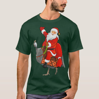 T-shirt Famille Matching Funny Père Noël équitation Guinée