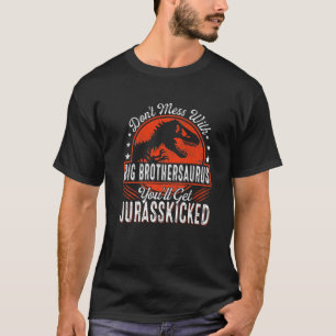 T-shirt Famille Mens Correspondant Big Brother Dinosaures