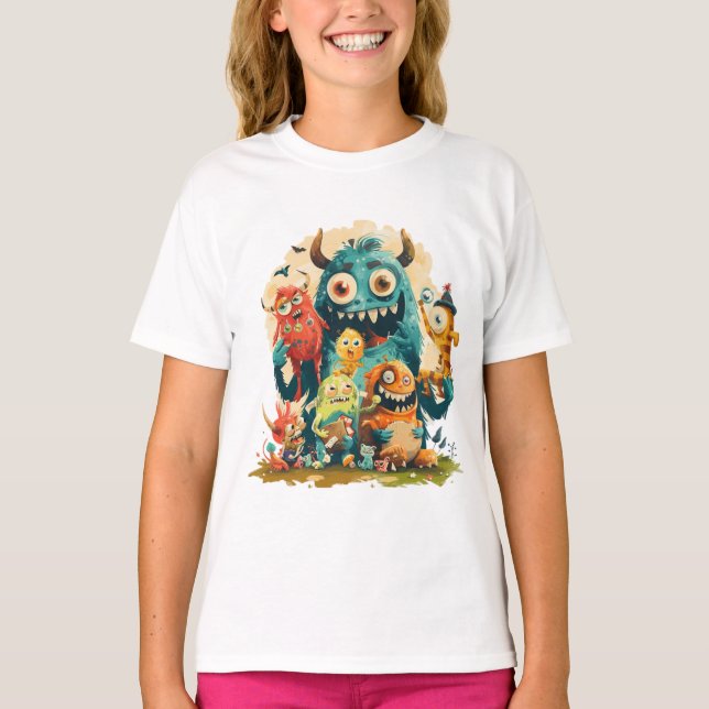 T-shirt Famille Monster (Devant)
