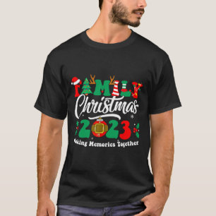 T-shirt Famille Noël 2023 Escouade de jumelage Fun Noël Sa