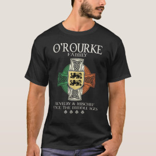 T-shirt Famille O'Rourke bras Irlande Croix celtique irlan