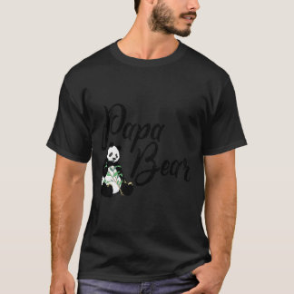 T-shirt Famille Panda Végétalienne Papa Ours