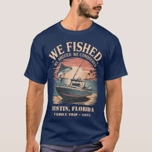 T-shirt Famille Personnalisée Voyage de pêche Destin, Flor