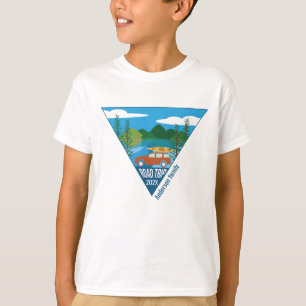 T-shirt Famille personnalisée Voyage de route dans la mont