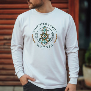 T-shirt Famille Personnalisée Voyage en bateau nautique Ré