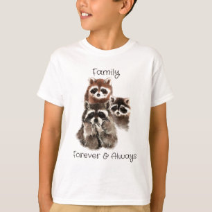 T-shirt Famille pour toujours et toujours nature animale