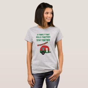 T-shirt Famille Qui Roulent Ensemble Reste Ensemble -Campe