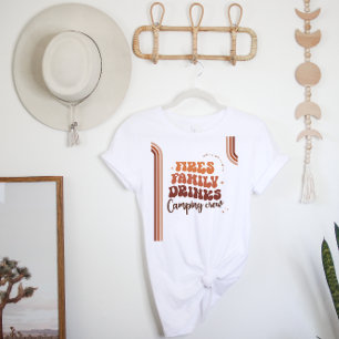 T-shirt Famille Réunion Camping Road Trip Retro Boho