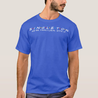 T-shirt Famille Singleton Nom de famille Singleton L