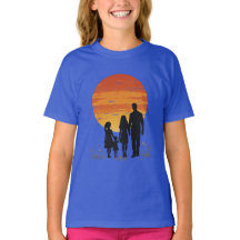 T-shirt famille Sunset