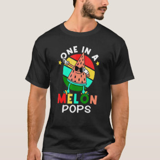 T-shirt Famille Un Dans Un Melon Pops Dabbing Pastèque Été