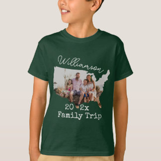 T-shirt Famille Vacances USA RoadTrip Photo Matching Famil