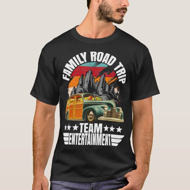 T-shirt Famille Voyage Équipe Divertissement Vacatio été (Devant)