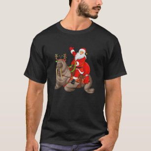 T-shirt Famille Xmas Correspondant Funny Père Noël équitat