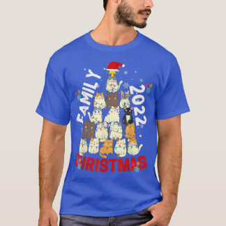 T-shirt Family Christmas 2022 Matching s Squad Cat Funny T