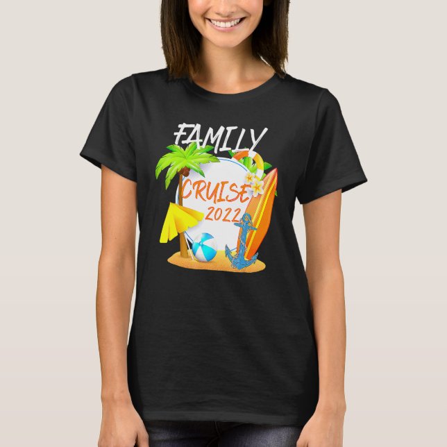 T-shirt Family Cruise 2022 Matching Ocean Anchor Beach Oce (Devant)