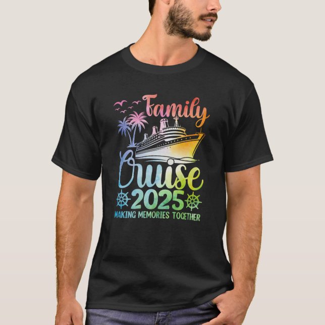 T-shirt Family Cruise Memories 2025 (Devant)