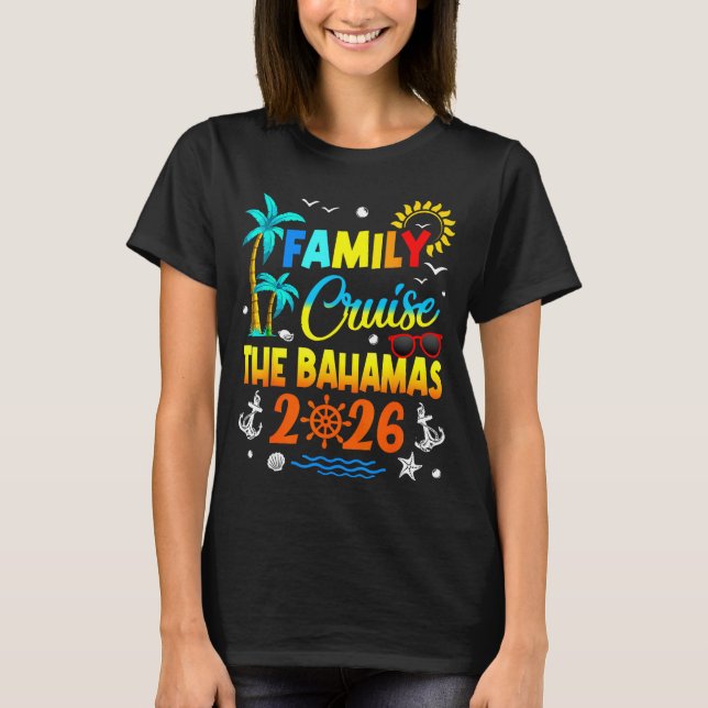 T-shirt Family Cruise The Bahamas 2026 Summer Matching Vac (Devant)