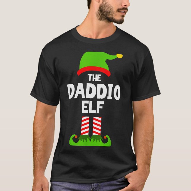 T-shirt Family Daddio Elf Christmas Matching Pajama Funny  (Devant)