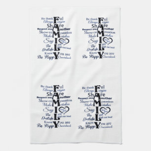 T-Shirt- family lines Kitchen Towel