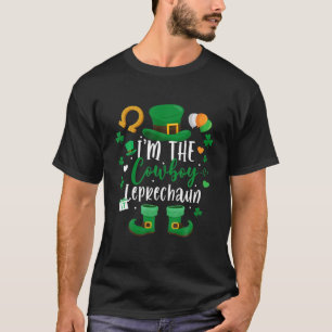 T-shirt Family Matching Je suis The Cowboy Leprechaun St P