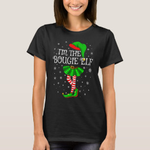T-shirt Family Matching Women Girls I'm The Bougie Elf Chr
