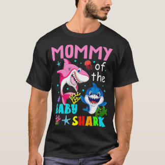 T-shirt Family  Mommy Of The Baby Shark 