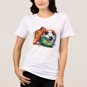 T-Shirt-Family Soccer T-Shirt Tri-Blend Shirt