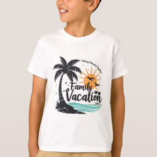 T-shirt Family Vacation 2025 Beach Matching Family Summer 