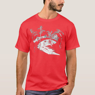 T-shirt Famous Vintage Fine Art Bridge Snow by Hiroshige S