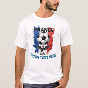 T-shirt Fan de l'équipe de France de football personnalisé