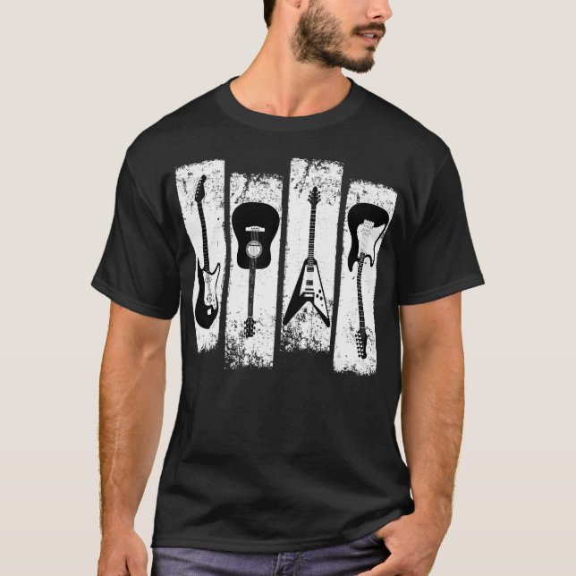 T-shirt Fan de musique guitariste (Devant)