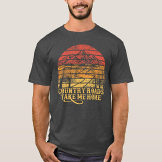 T-shirt Fan de musique vintage rétrovoir les routes de cam