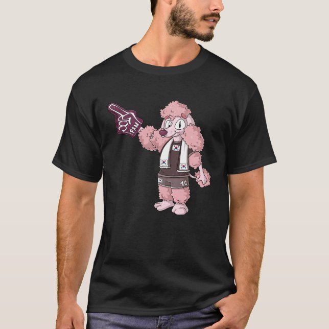 T-shirt Fan Poodle South Korea (Devant)