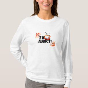 T-SHIRT FANATIQUE DE LA TÉLÉ HOODY DE DAMES