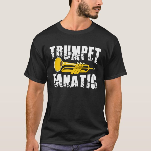 T-shirt Fanatique de trompette (Devant)