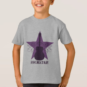 T-shirt Fancy Guitar Star Frotles Tee's Kid's Tee, violet