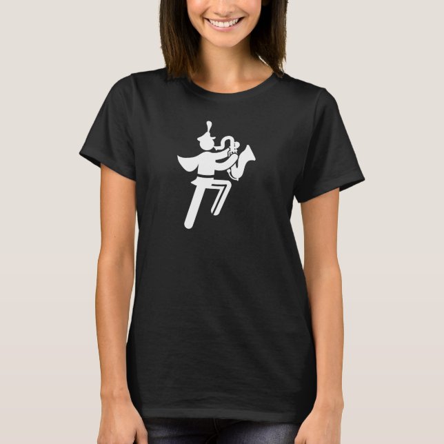 T-shirt Fanfare - joueur de saxophone (Devant)