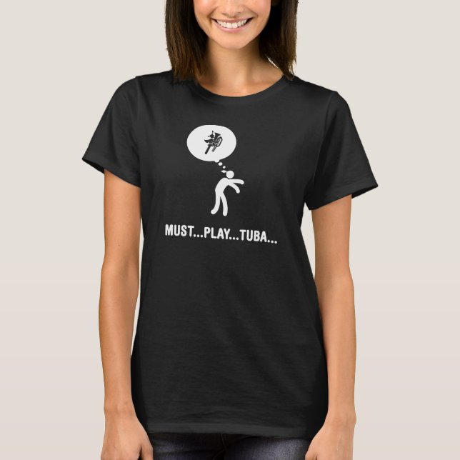 T-shirt Fanfare - joueur de tuba (Devant)