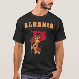 T-shirt Fans albanais Albanie Dachshund