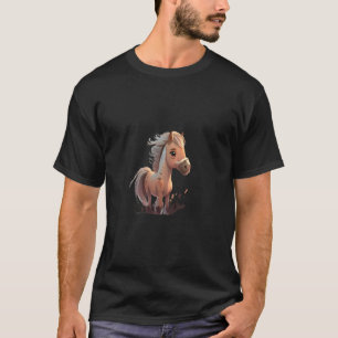 T-shirt Fans de course de chevaux mignons Animaux de cheva