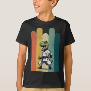 T-shirt Fans de dinosaures Karaté fierté courage force bra
