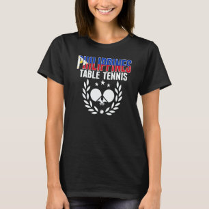 T-shirt Fans de tennis de table des Philippines Ping Pong 