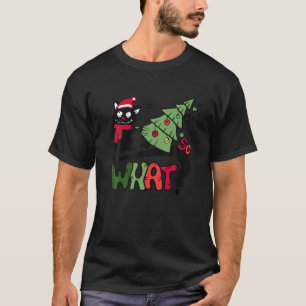 T-shirt Fantaisie Chat d'hiver Noël Alors quoi