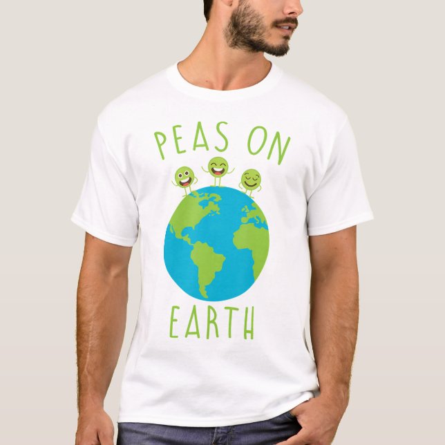 T-shirt Fantaisie Chemises Pois Sur Terre Tee - shirts Hom (Devant)