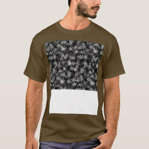 T-shirt Fantaisie de Noël Masque Visage Snowflakes Masque