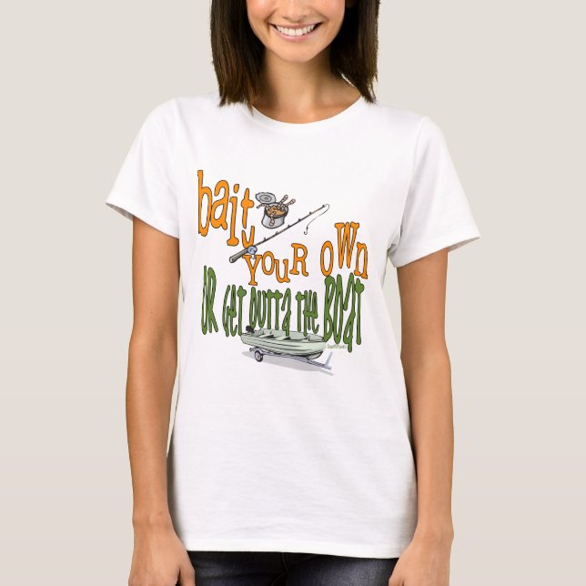T-shirt Fantaisie de pêche Chemise de pêche Humour appât d (Devant)