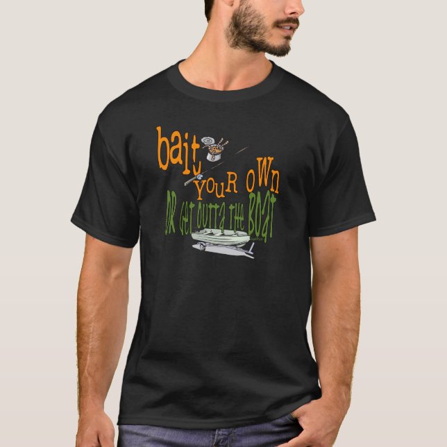 T-shirt Fantaisie de pêche Chemise de pêche Humour appât d (Devant)
