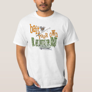 T-shirt Fantaisie de pêche Chemise de pêche Humour appât d